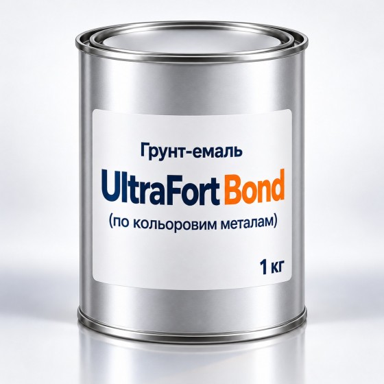 Ґрунт-емаль для оцинкованих і кольорових металів UltraFort BOND, на розлив від 1 кг Ґрунт-емаль для оцинкованих і кольорових металів UltraFort BOND, на розлив від 1 кг