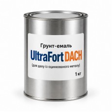Ґрунт-емаль для оцинкованих металевих дахів UltraFort DACH, на розлив від 1 кг