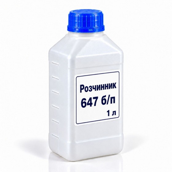 Розчинник 647 безпрекурсорний, на розлив від 1 л Розчинник 647 безпрекурсорний, на розлив від 1 л