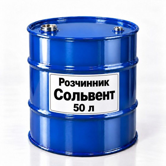 Розчинник Сольвент, тара 50 л Розчинник Сольвент, тара 50 л